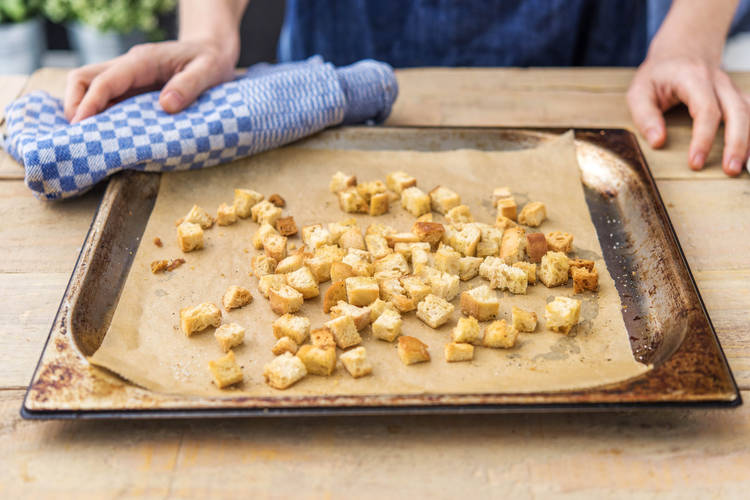 Make the croutons