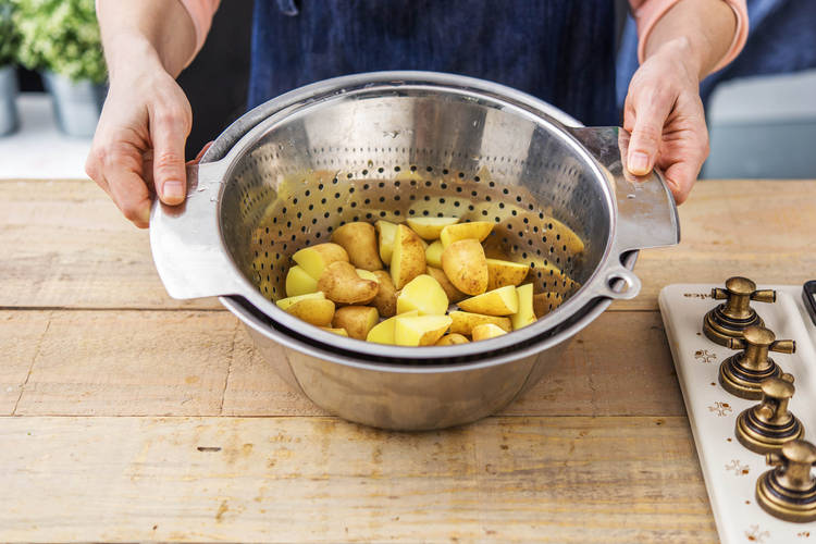 Cook the potatoes