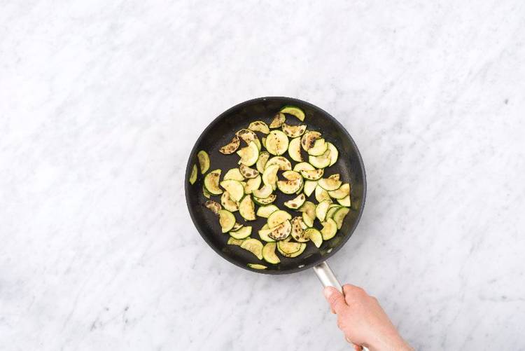 Cook Rice and Zucchini