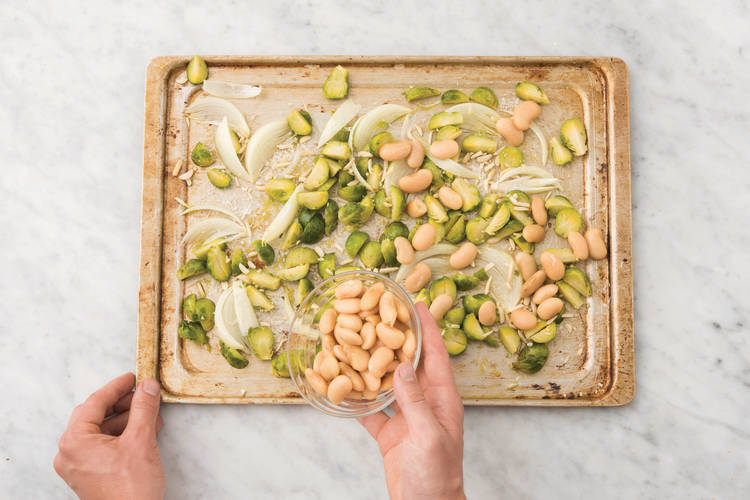 ADD THE BEANS & ALMONDS