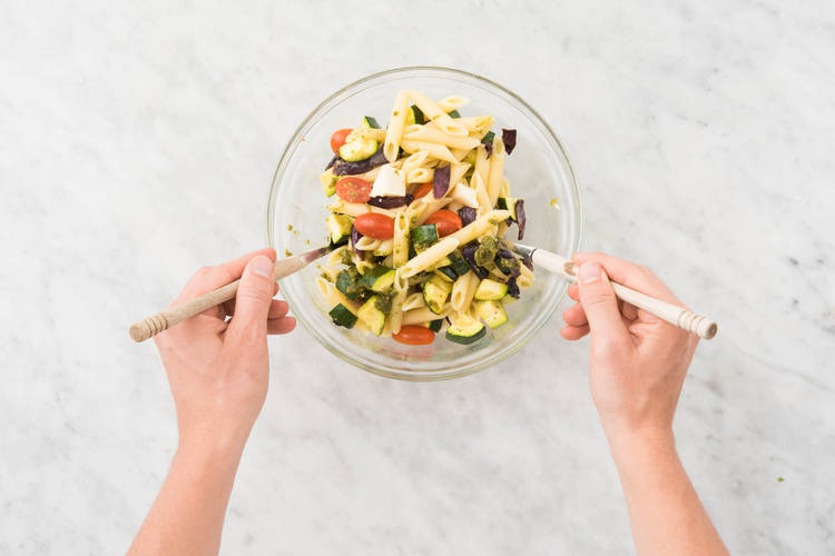 Toss Pasta and Serve