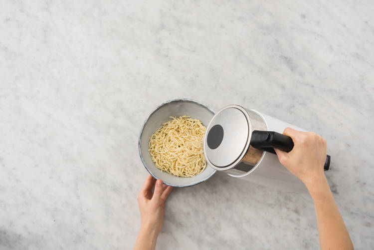 Soak the noodles