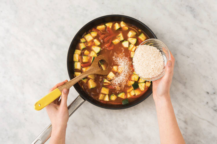 Simmer the rice
