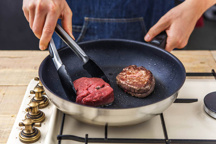 Fry the steak