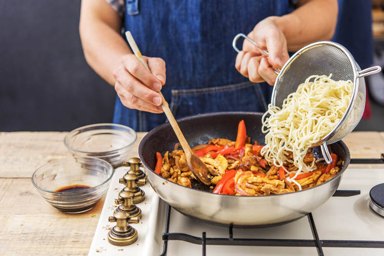 Fry the veggies