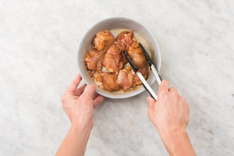 Marinate the chicken