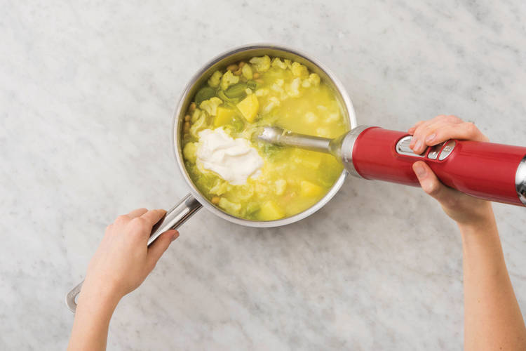 Blend the soup