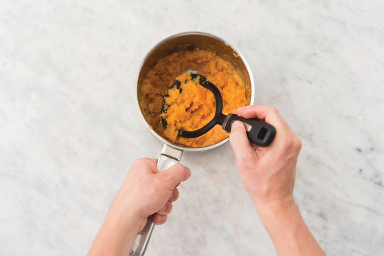 Make the sweet potato mash