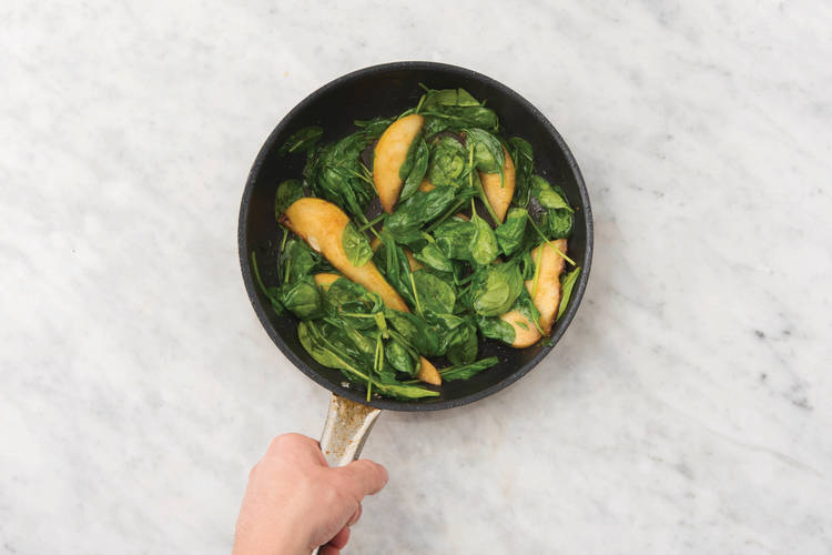Cook the spinach
