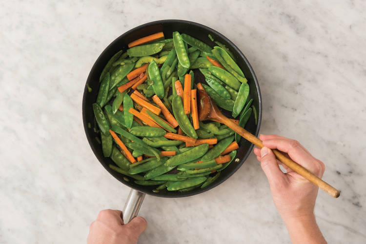 Cook the veggies