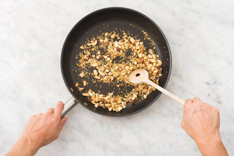 Toast the nuts and seeds