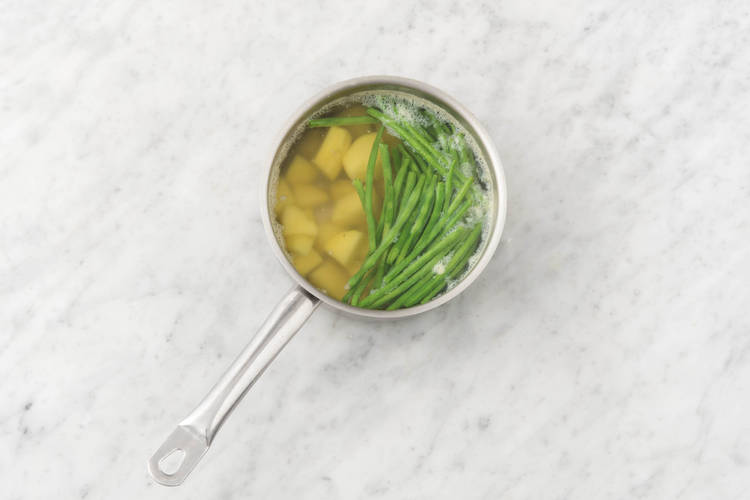 Cook Potatoes and Green Beans