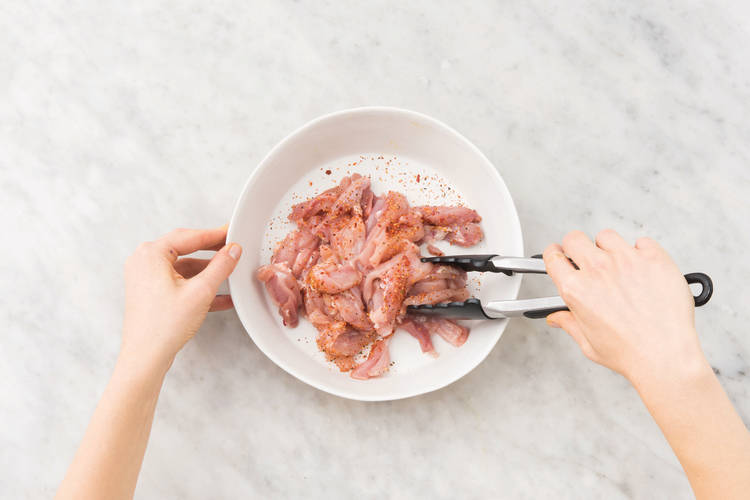 Marinate the chicken