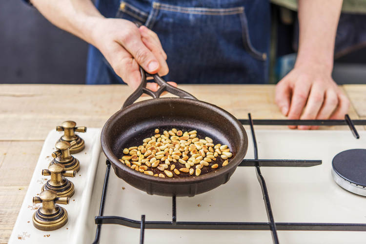 Toast the Pine Nuts