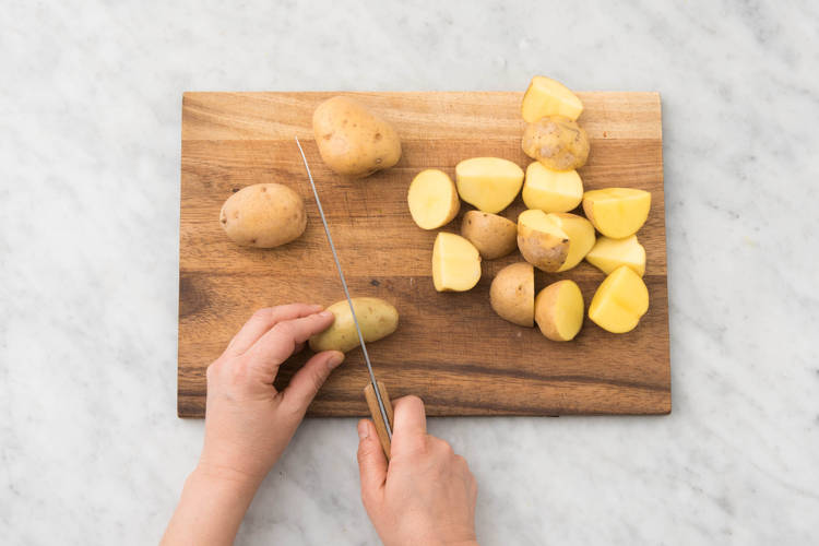 Préparer les pommes de terre