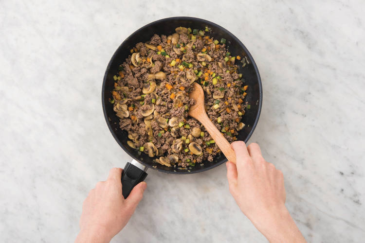 Cook the veggies