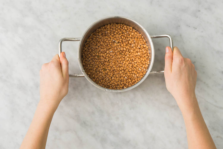 Preheat Oven and Cook Farro