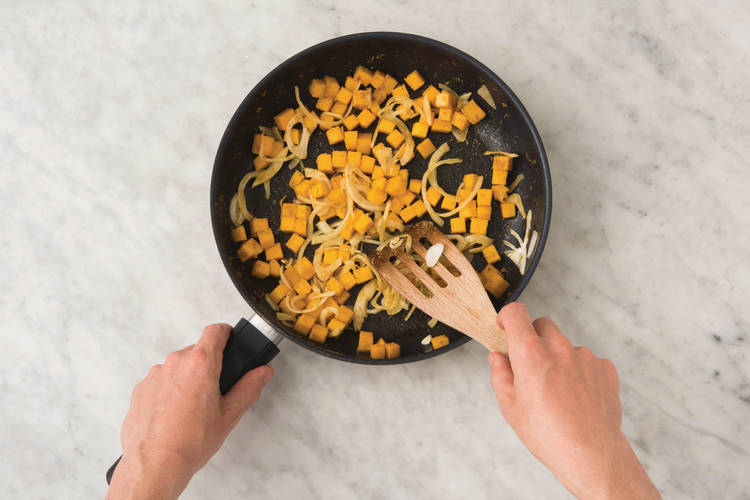 Cook the veggies