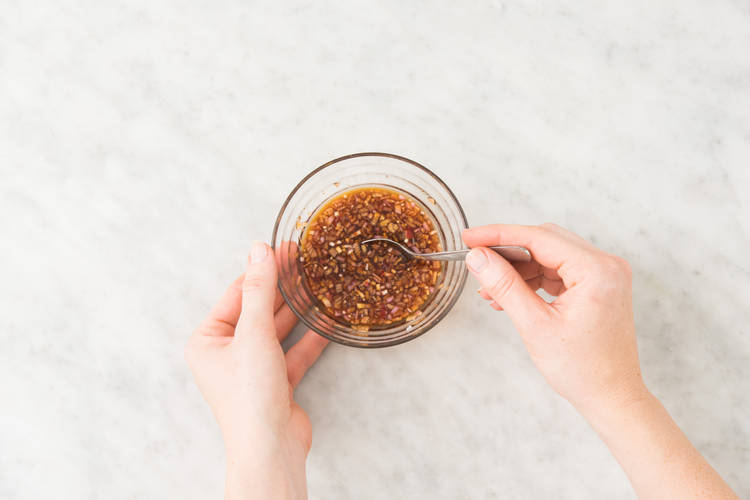 Préparer la vinaigrette