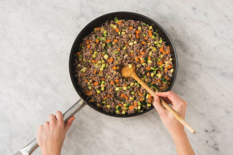 Make the lamb filling