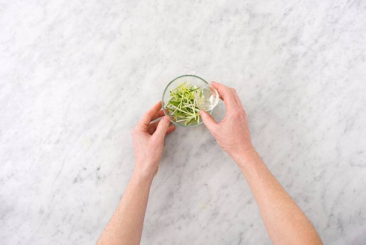Pickle Scallions and Make Sauce