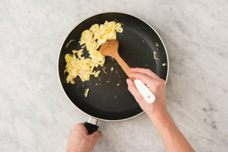 Cook the eggs
