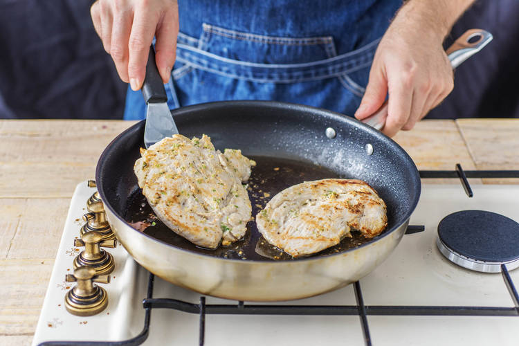 Pan-Fry the Turkey