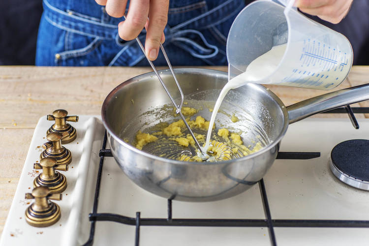 Make the Bechamel Sauce