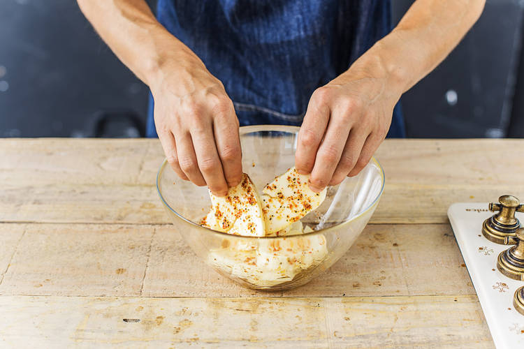 Marinate the Cheese