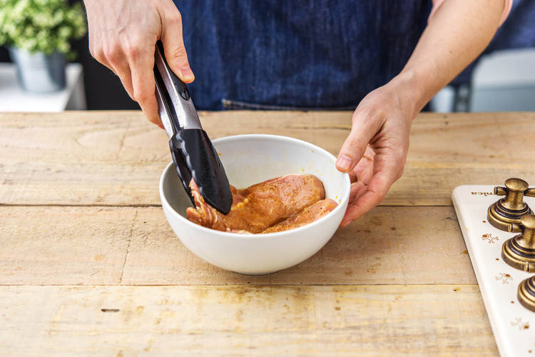 Marinate the pork