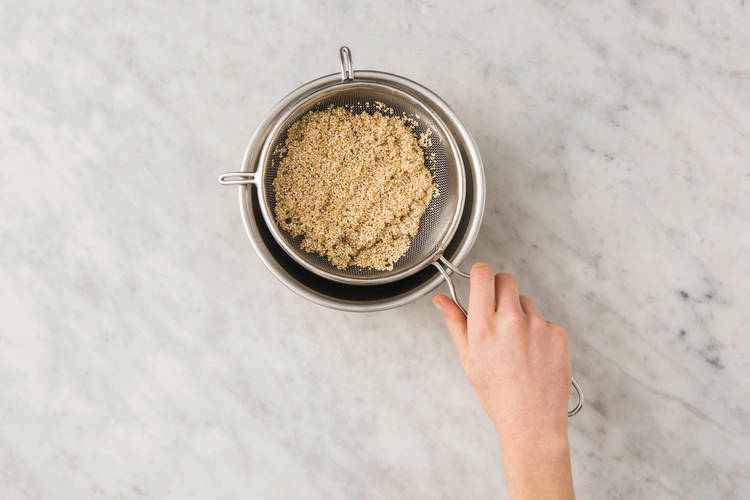 Cook the quinoa