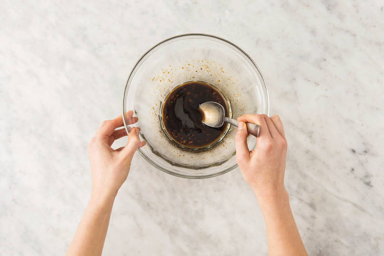 Make the ginger soy dressing
