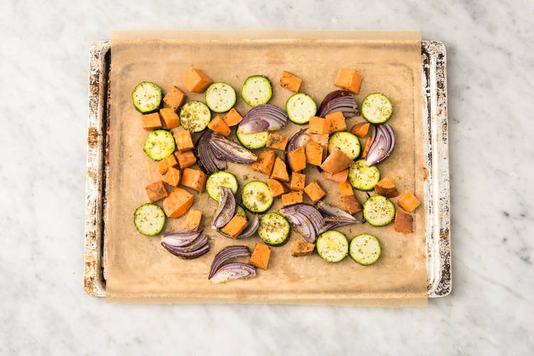 Roast the veggies