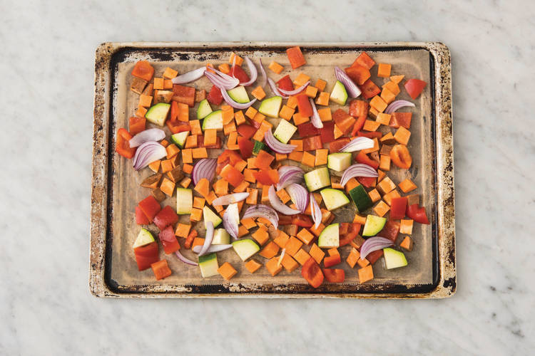 Roast the veggies