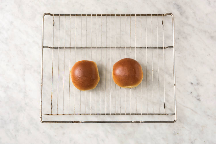 Warm the burger buns