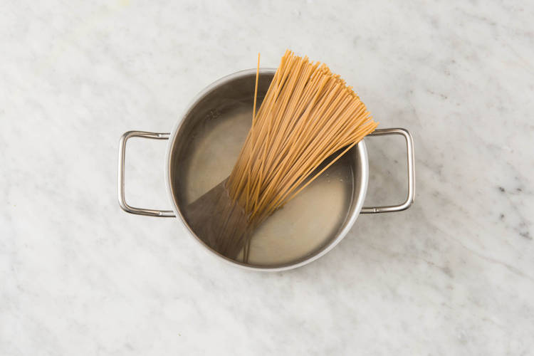 Spaghetti koken